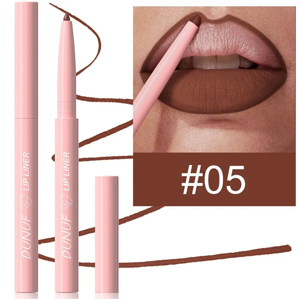 Tapered Nib Lip Liner Pencil Long-Lasting Natural Nude - LIPOXI