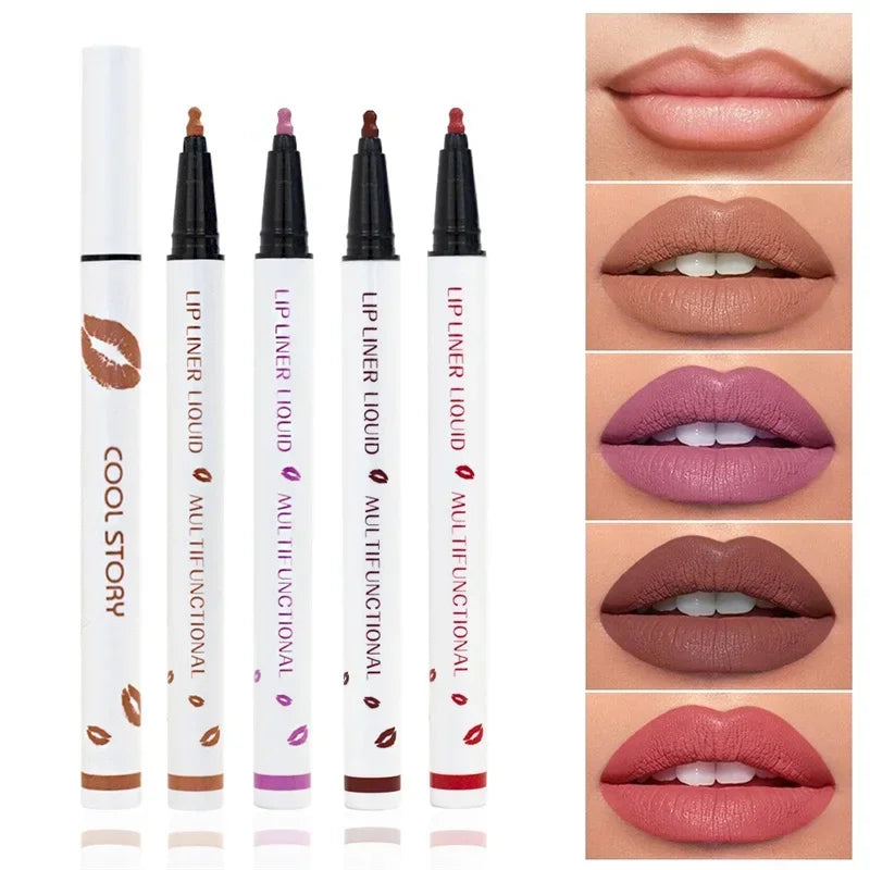 Natural Lipstick Pen Matte Soft Lip Liner Quick Drying - LIPOXI