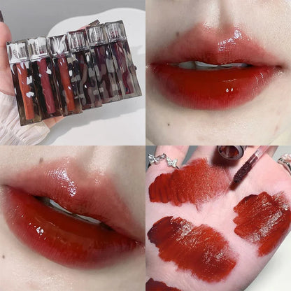 Dark Red Brown Lip Glaze - LIPOXI