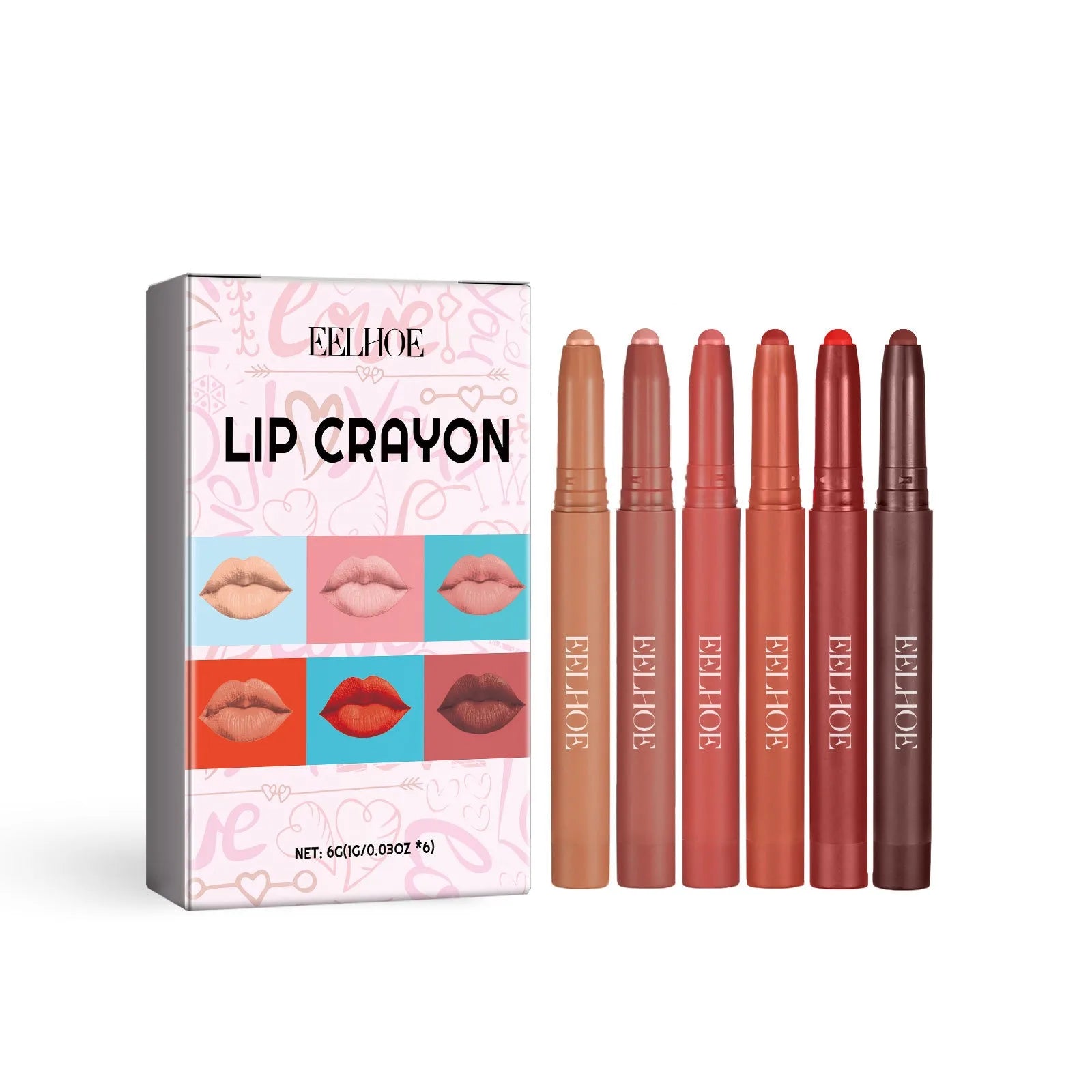 All-Day Waterproof Matte Lip Liner Set - LIPOXI