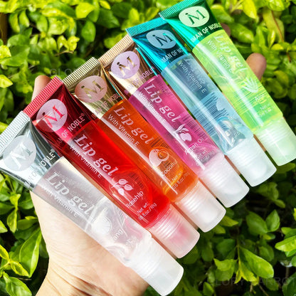 6Pcs Fruity Flavor Watery Glossy Lip Gloss Set Hydrating - LIPOXI