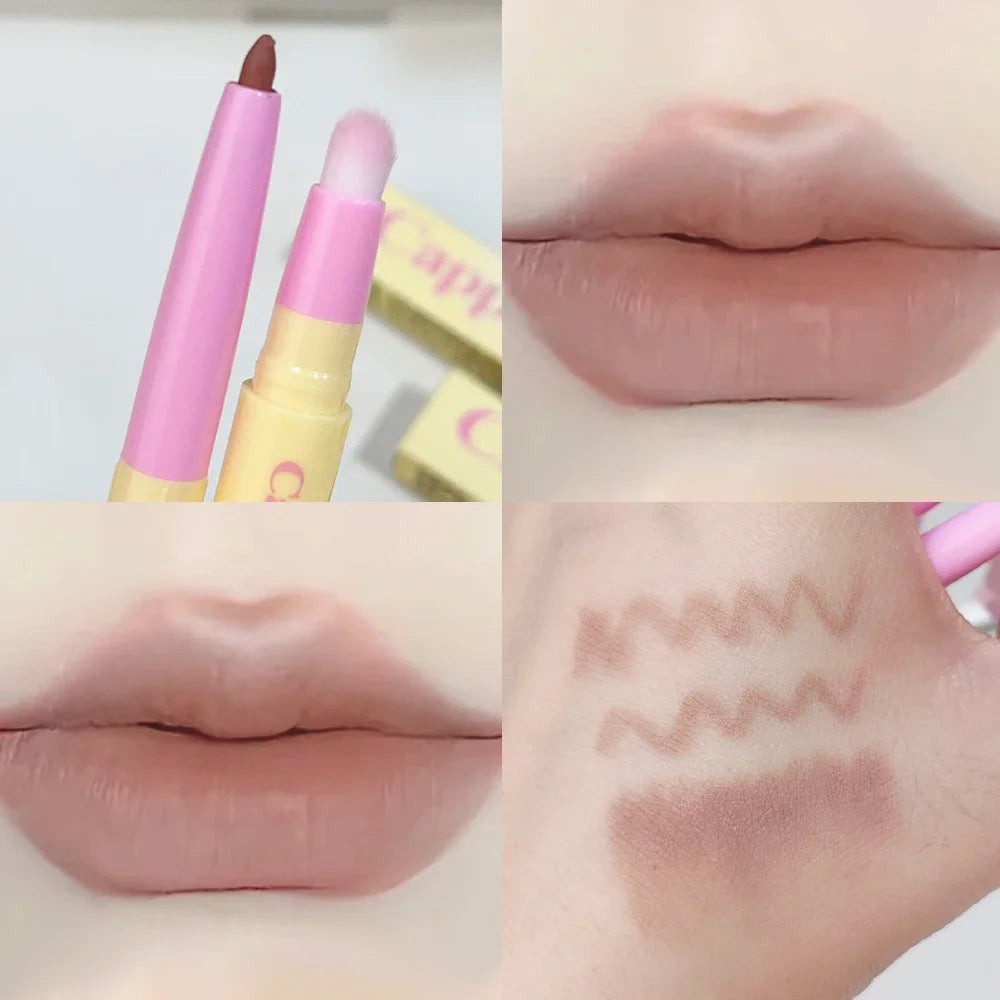 Smooth Matte Lipliner Pen Long Lasting Waterproof Nude Lip Liner - LIPOXI