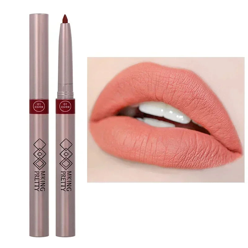 Nude Brown Lipliner Pen Waterproof Sexy Red Matte Makeup - LIPOXI