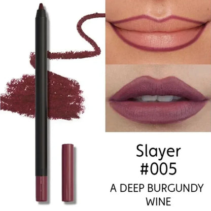 Nude Brown Lip Liner Pencil Lipstick Matte Waterproof Beauty - LIPOXI