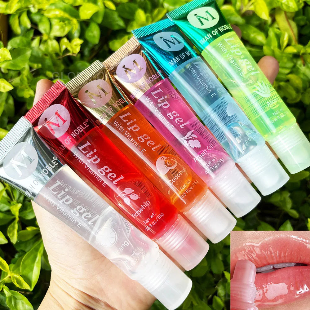 6Pcs Fruity Flavor Watery Glossy Lip Gloss Set Hydrating - LIPOXI