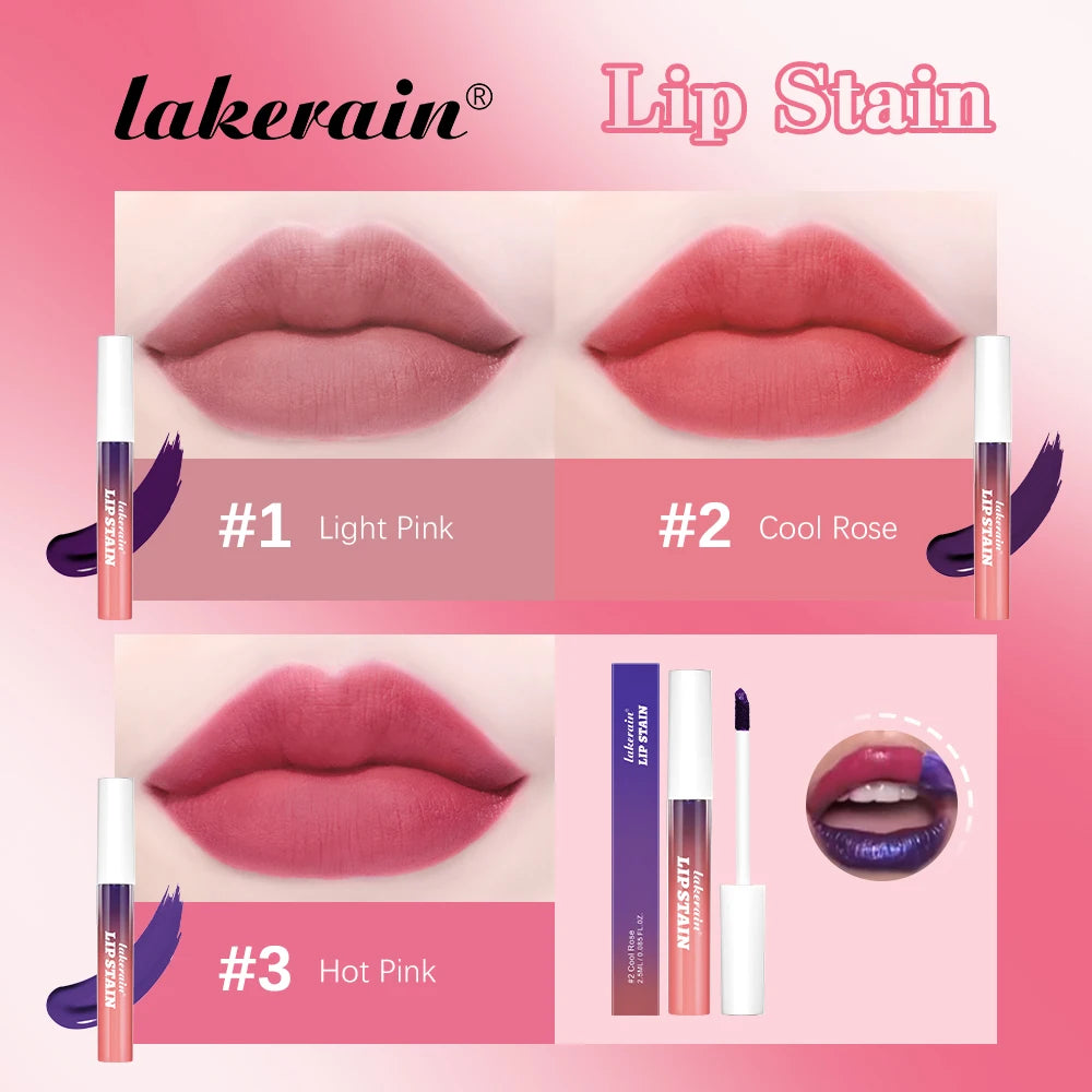 3pcs Blading Lip Gloss Peel and Stick Set Waterproof Pink - LIPOXI