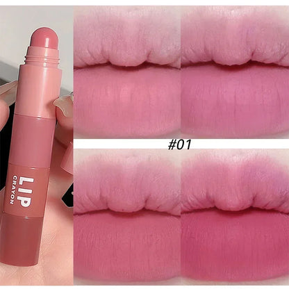 4 Colors in 1 Lipstick Pencil Set Sexy Nude Pink Velvet Matte - LIPOXI