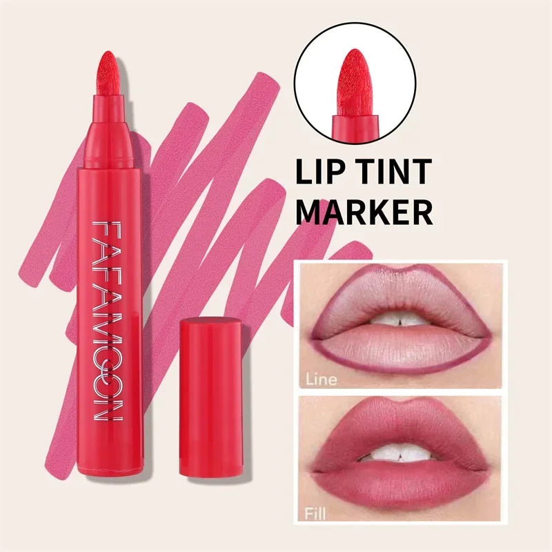 Makeup Lipstick Lips Dye Marker Pen Long-lasting Hydrating - LIPOXI