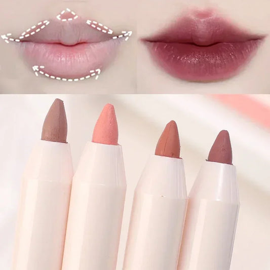 Nude Pink Lip Liner Pencil Waterproof Lasting Smooth Contour - LIPOXI