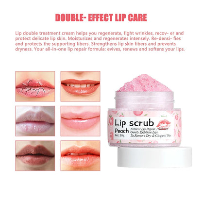 Peach Lip Care Scrub & Mask - LIPOXI