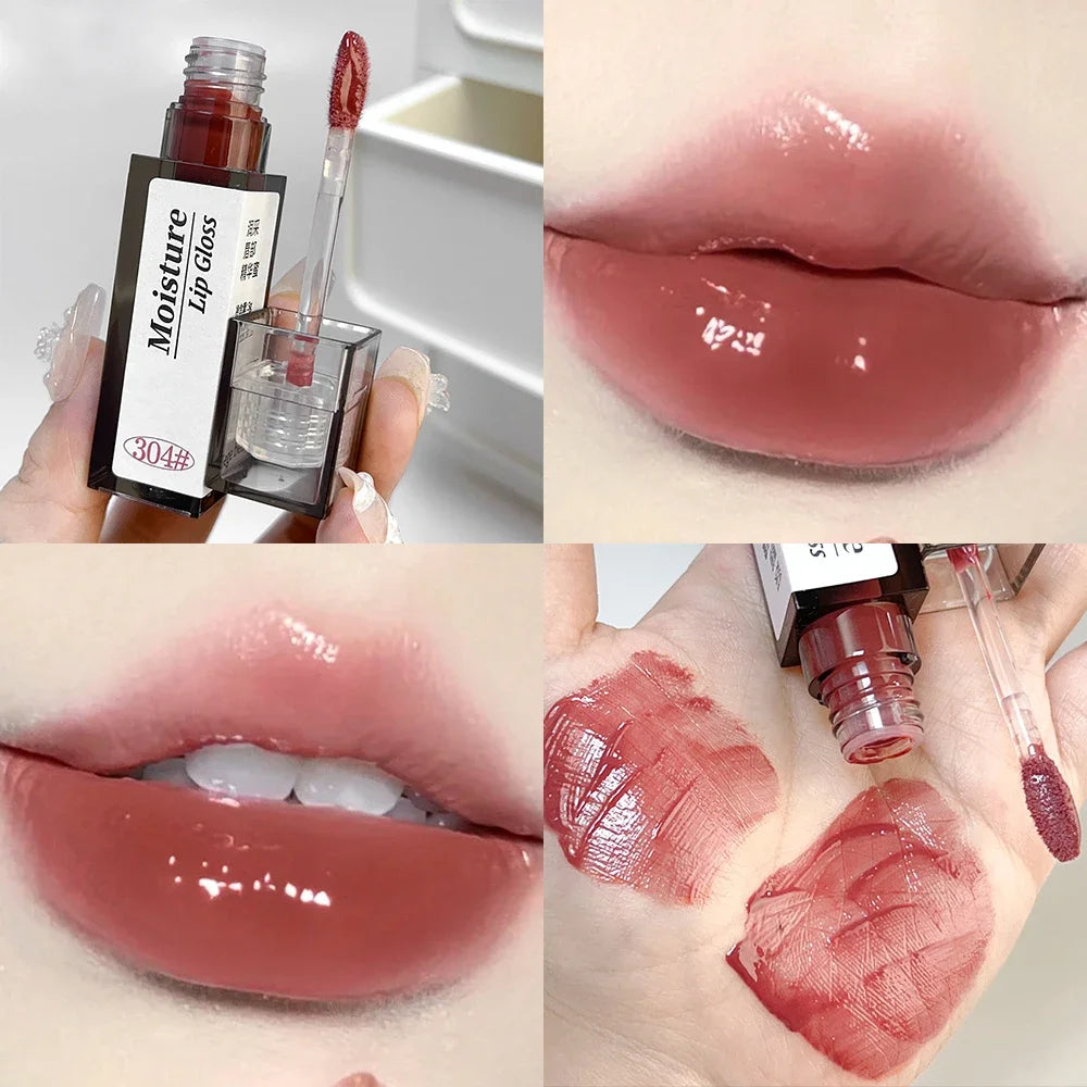 Dark Red Brown Lip Glaze - LIPOXI