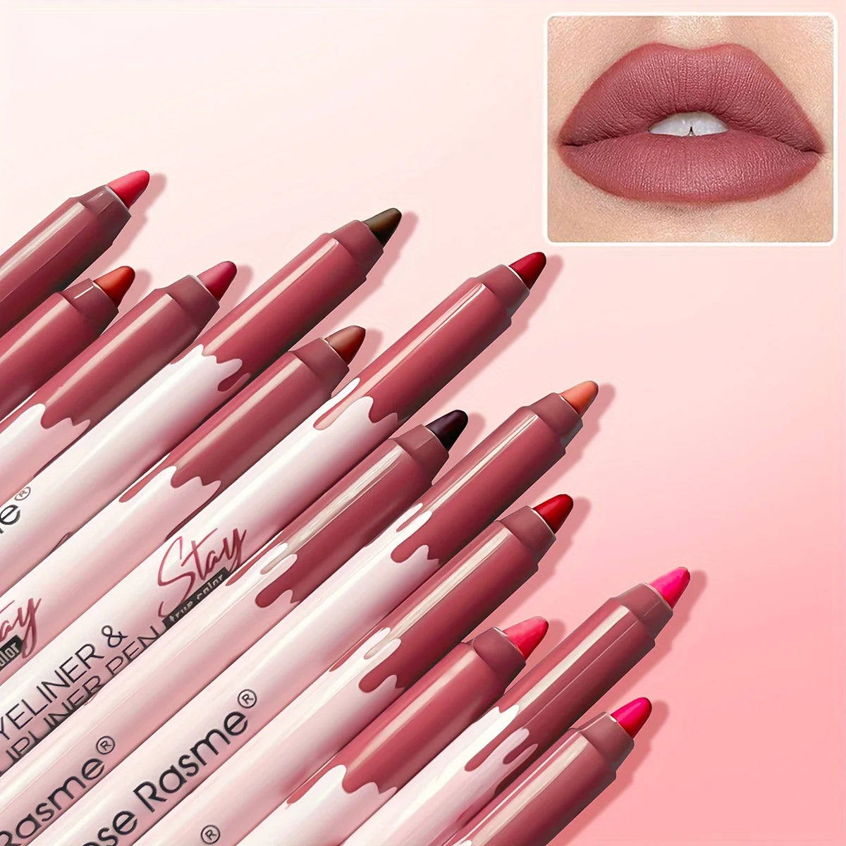 12 Colors/Box Matte Lip Liner Set Waterproof Long Lasting - LIPOXI