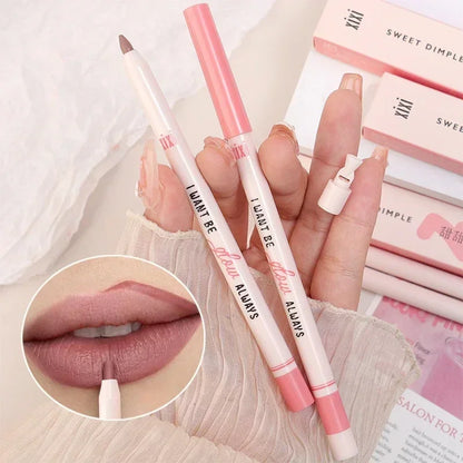 Nude Pink Lip Liner Pencil Waterproof Lasting Smooth Contour - LIPOXI