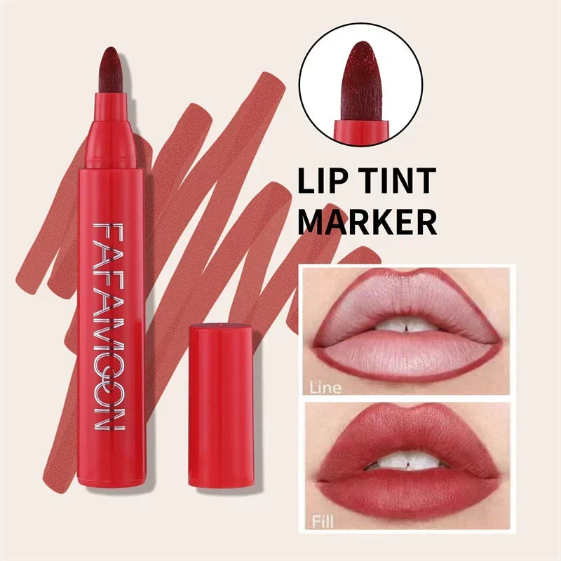 Makeup Lipstick Lips Dye Marker Pen Long-lasting Hydrating - LIPOXI