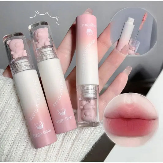 Cute Lip Glaze Girl Chestnut Pink Velvet Lip Gloss Makeup - LIPOXI