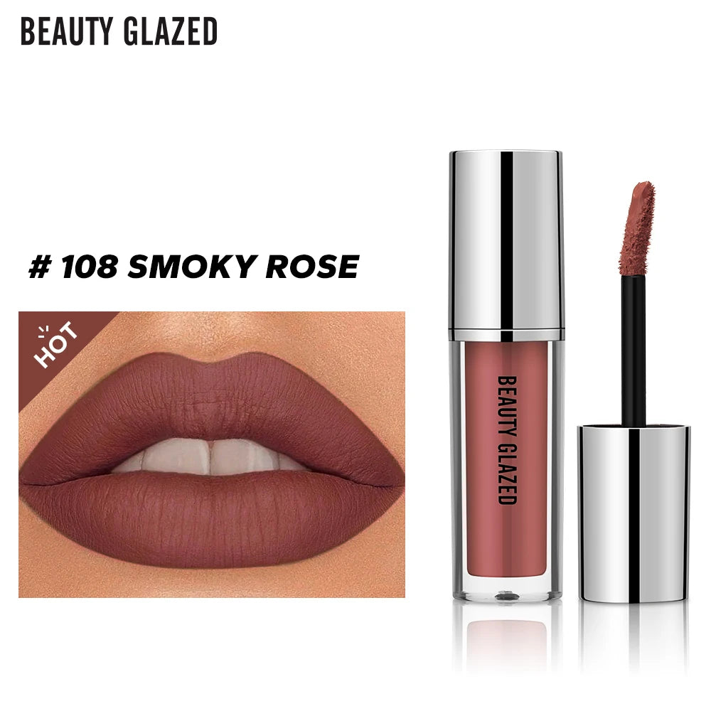 BEAUTY GLAZED Luxe Matte Waterproof Lipstick - LIPOXI