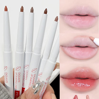 Matte Lipstick Pen Nude Brown Waterproof Lip Liner Pencil - LIPOXI