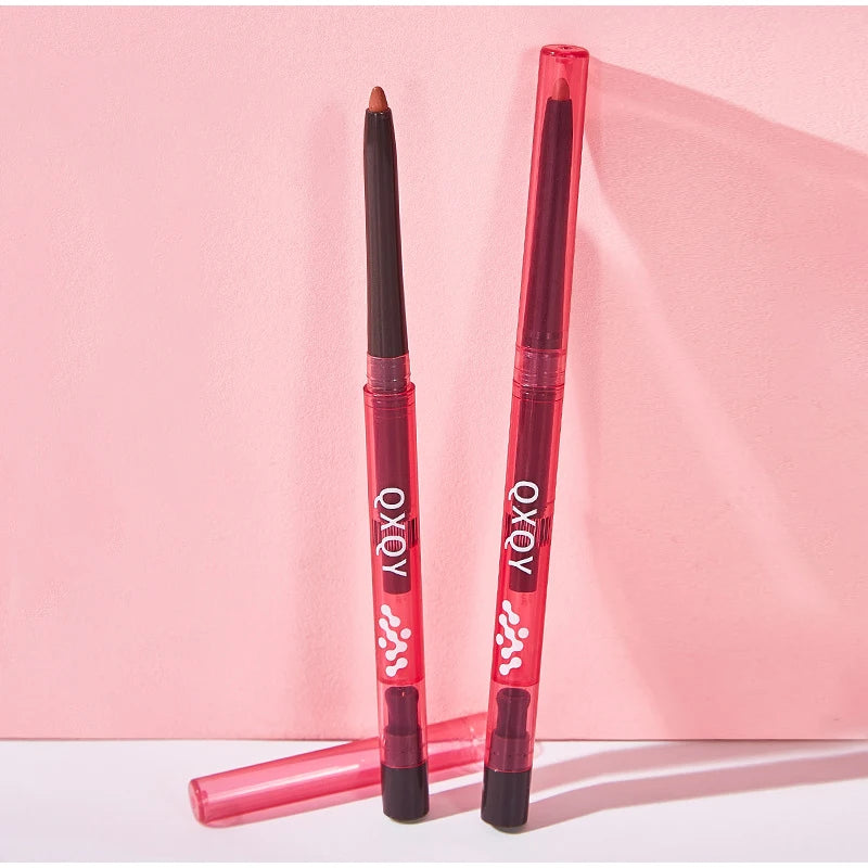 2 Colors Lip Liner Waterproof Matte Pencil for Perfect Lips - LIPOXI