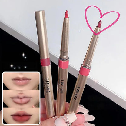 Auto Rotate Red Lip Liner Pencil Long Lasting Korean Makeup - LIPOXI