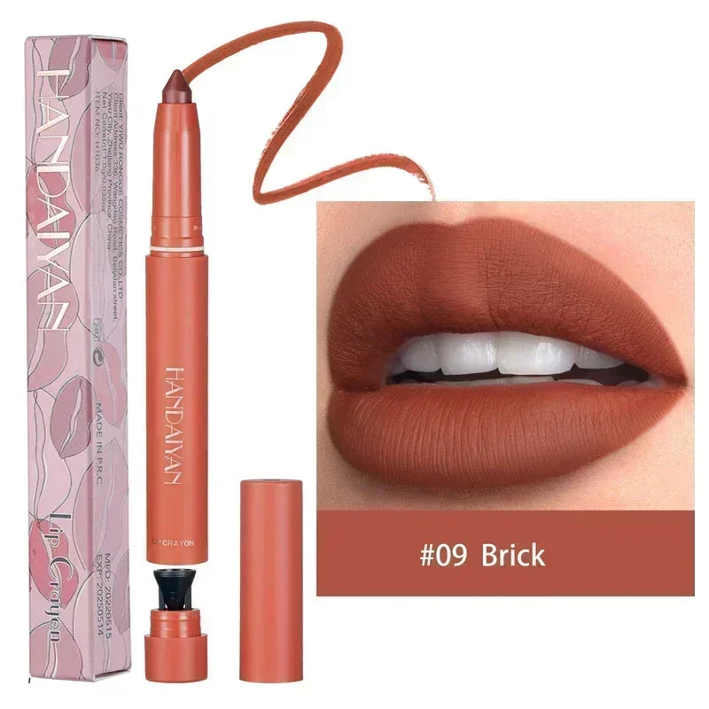 Nude Brown Lipliner Pen Waterproof Sexy Red Matte Makeup - LIPOXI