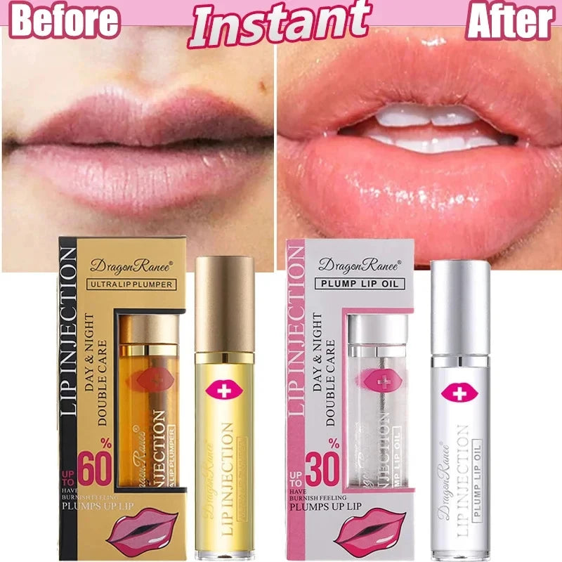 Instant Lip Plumping Essential Oil Gloss Serum Cosmetics - LIPOXI