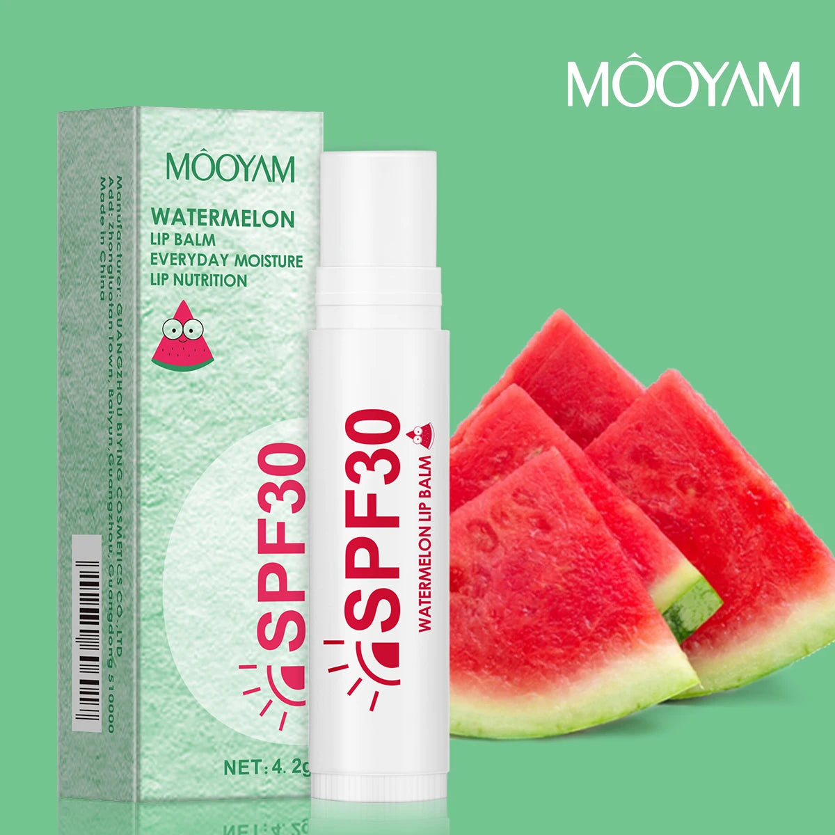 MOOYAM Watermelon Crystal Lip Balm - LIPOXI