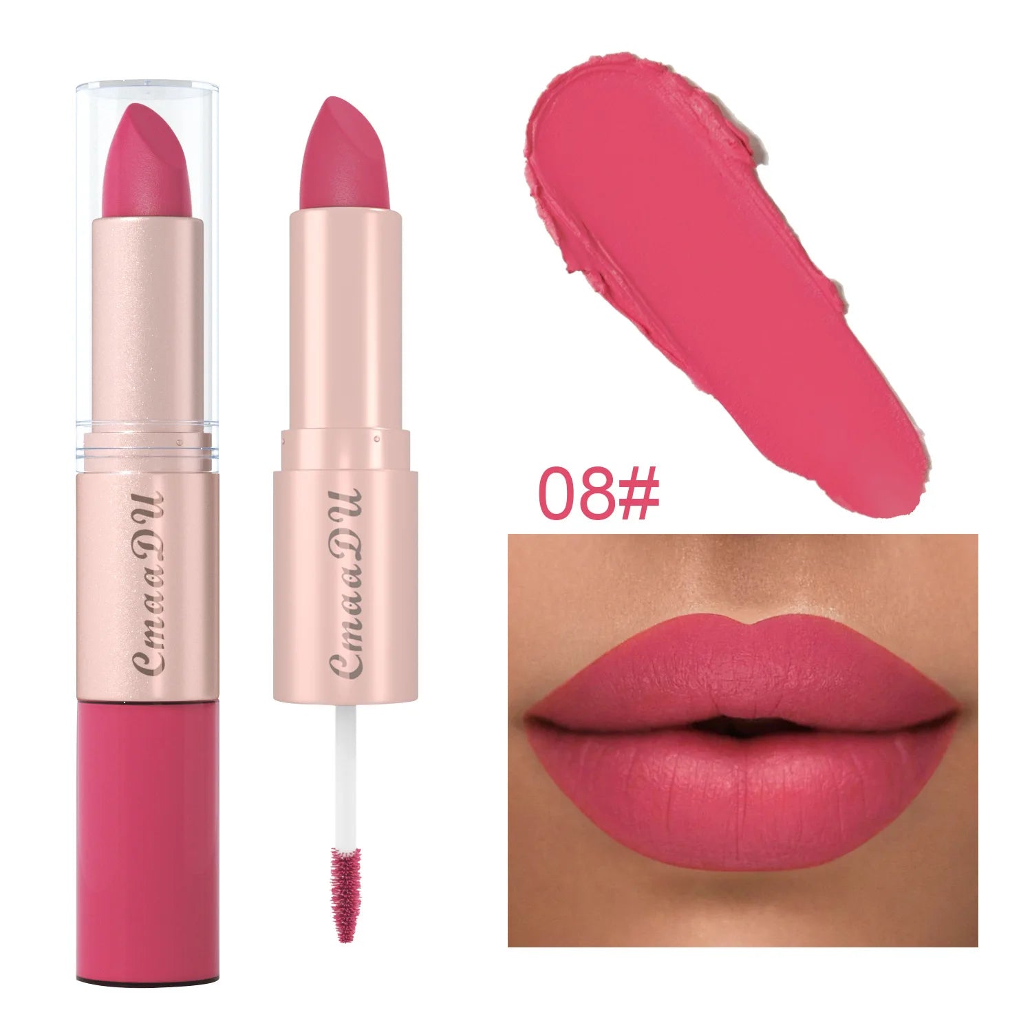 Double Ended Matte Lipstick Waterproof Velvet Lip Balm Gift - LIPOXI