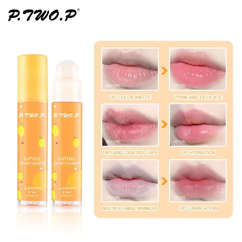 Strawberry Glow Fruit Roll-On Lip Balm - LIPOXI