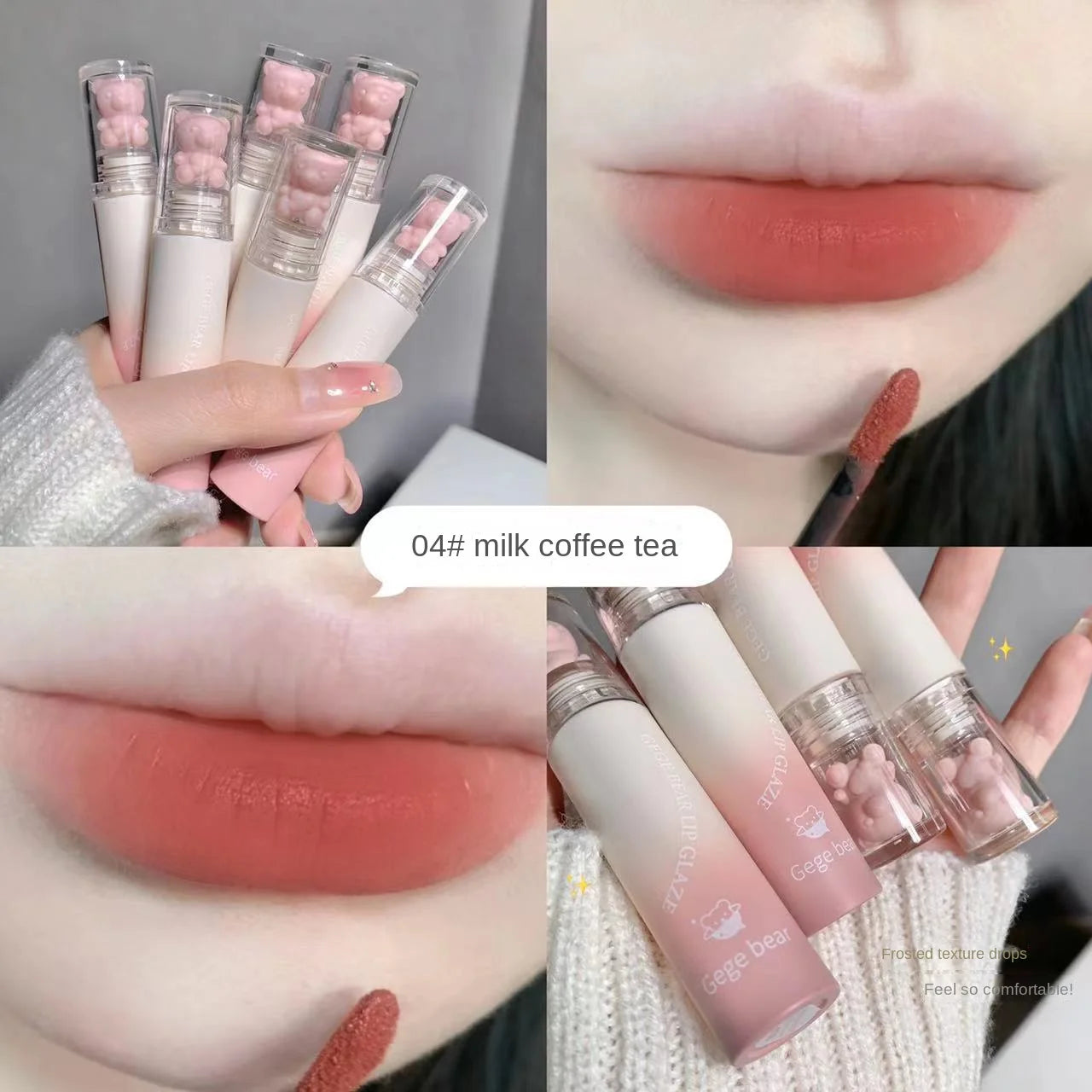 Gege Bear Velvet Mist Lip Glaze - LIPOXI