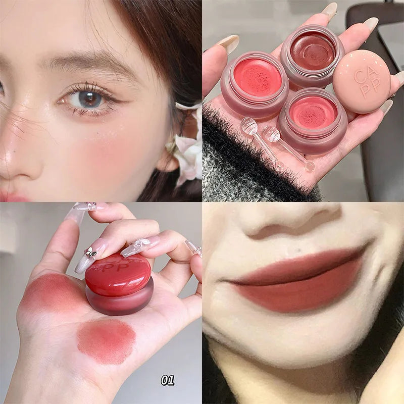 New Small Round Jar Lip Mud Matte Moisturize Waterproof Lip Cosmetics - LIPOXI