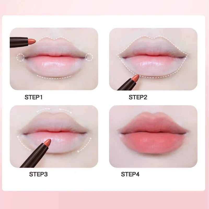 2 Colors Lip Liner Waterproof Matte Pencil for Perfect Lips - LIPOXI