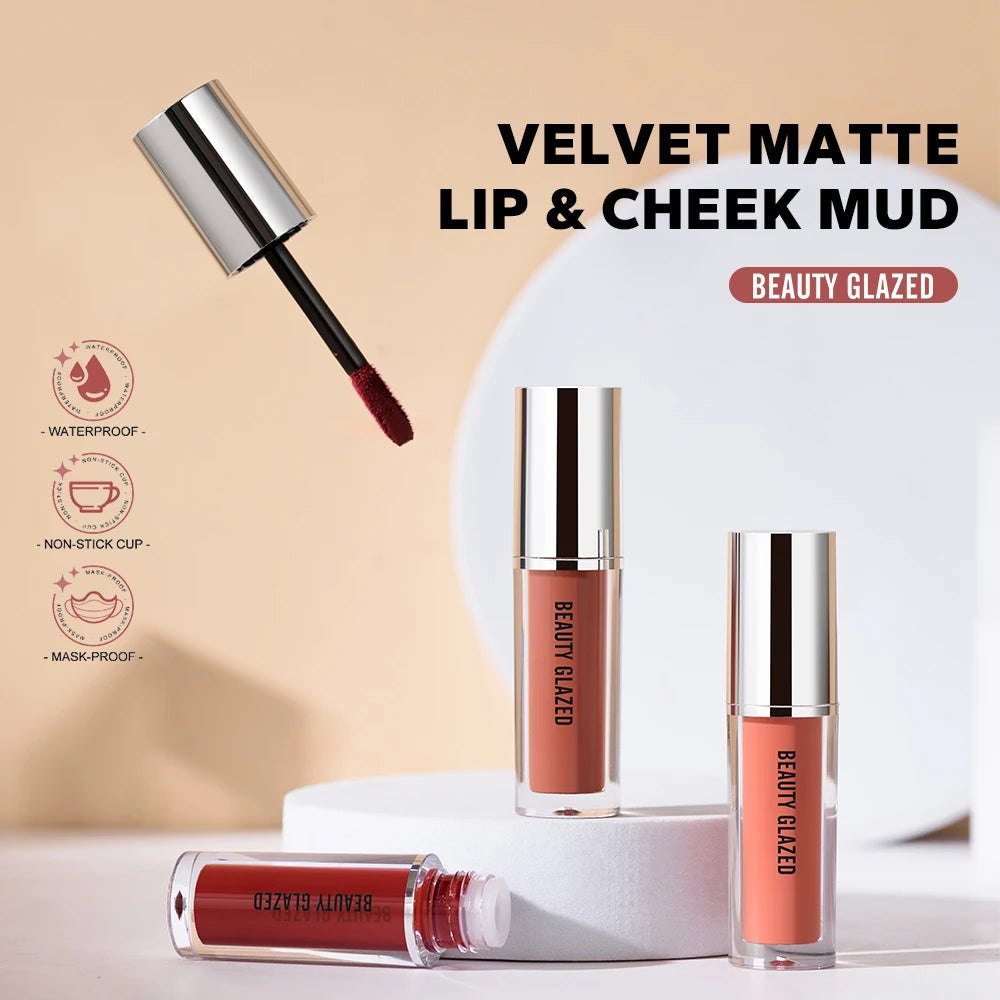 BEAUTY GLAZED Luxe Matte Waterproof Lipstick - LIPOXI