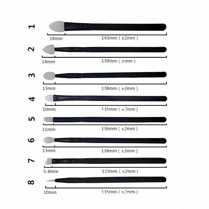 Silicone Makeup Brush Set - LIPOXI