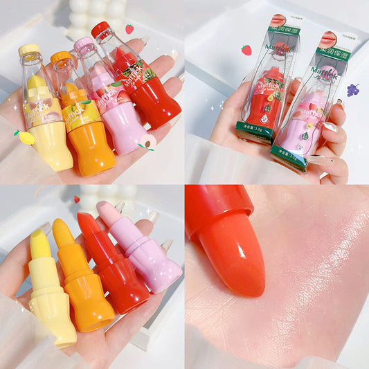 Soda Bottle Lip Balm Moisturizing Hydrating Base Lipstick - LIPOXI