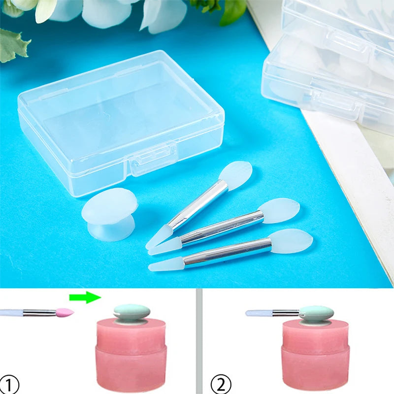 Soft Silicone Lip Brush Set - LIPOXI