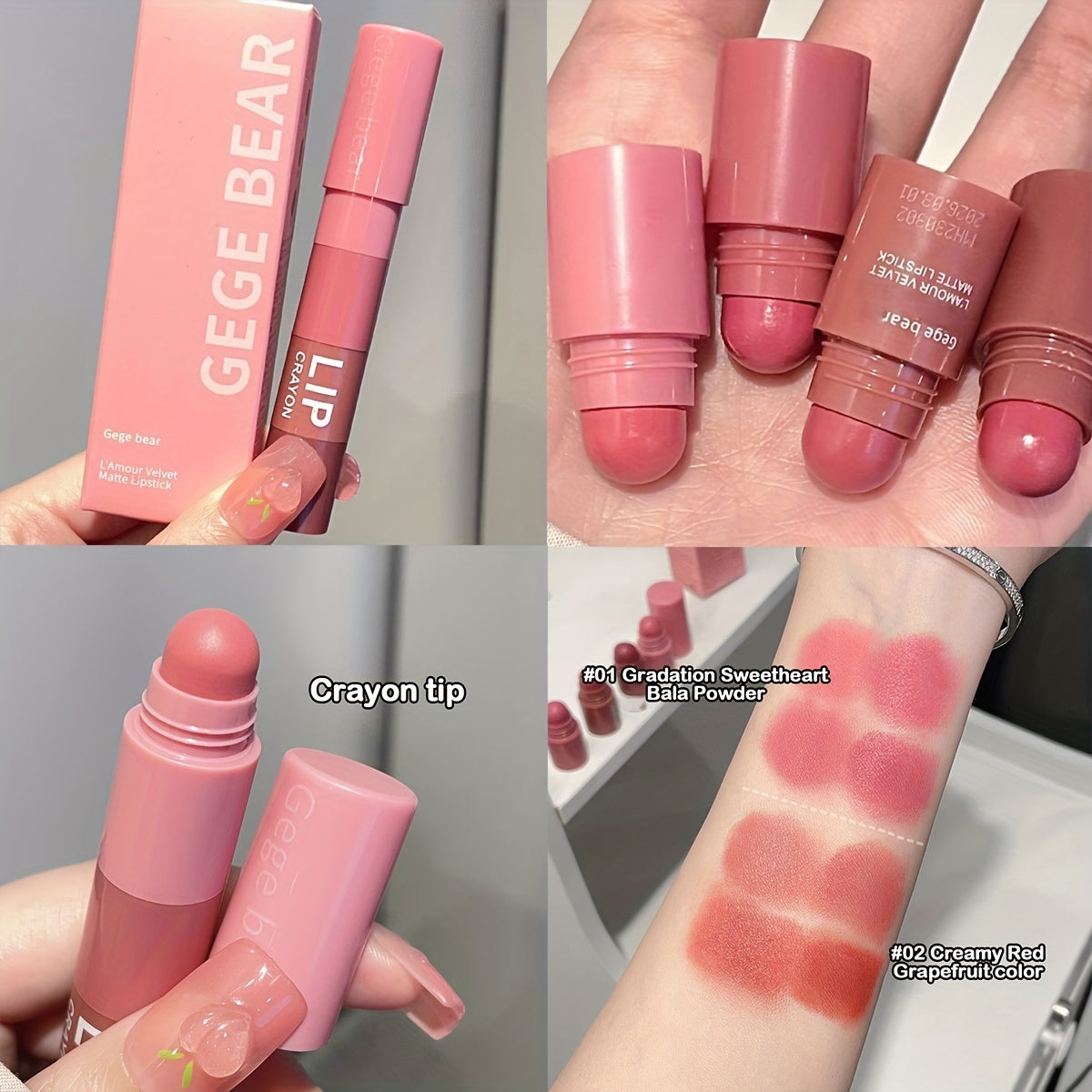 Velvet Matte Lipstick Crayon Set - LIPOXI