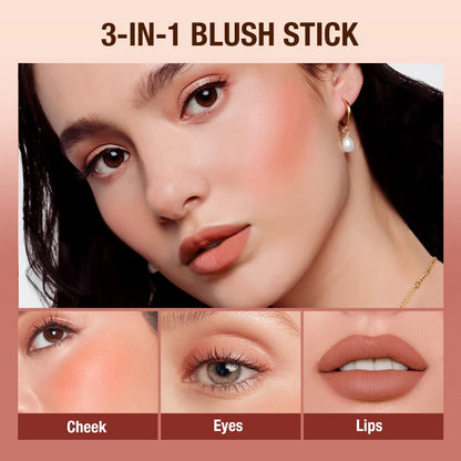 Versatile O.TWO.O 3-in-1 Lipstick Blush Stick - LIPOXI