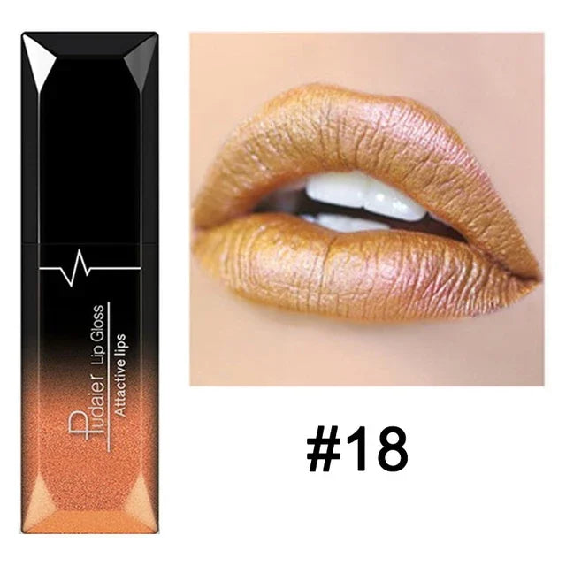 Waterproof Nude Matte Velvet Glossy Lip Gloss Lipstick Tube - LIPOXI