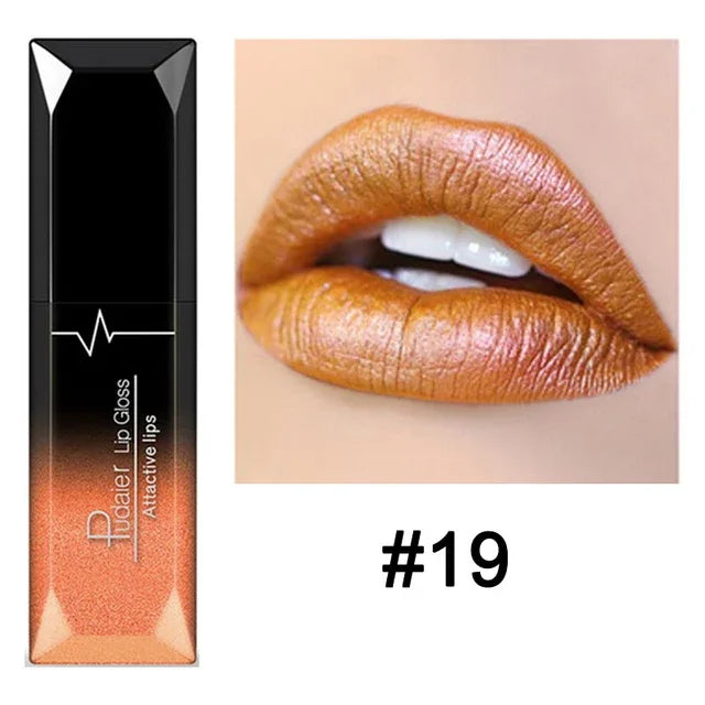 Waterproof Nude Matte Velvet Glossy Lip Gloss Lipstick Tube - LIPOXI