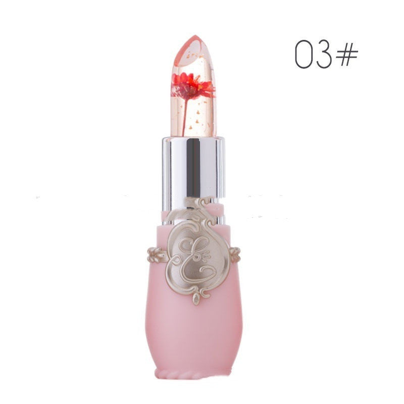 Women's Color Changing Dried Flower Jelly Lip Balm - LIPOXI