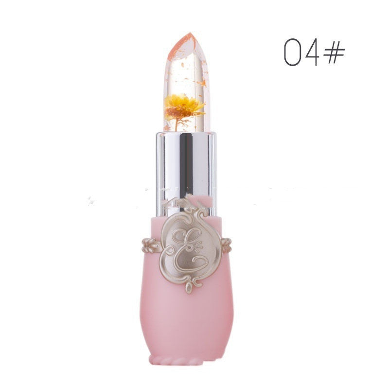 Women's Color Changing Dried Flower Jelly Lip Balm - LIPOXI