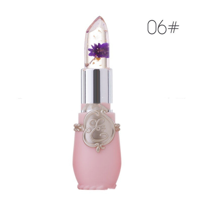 Women's Color Changing Dried Flower Jelly Lip Balm - LIPOXI