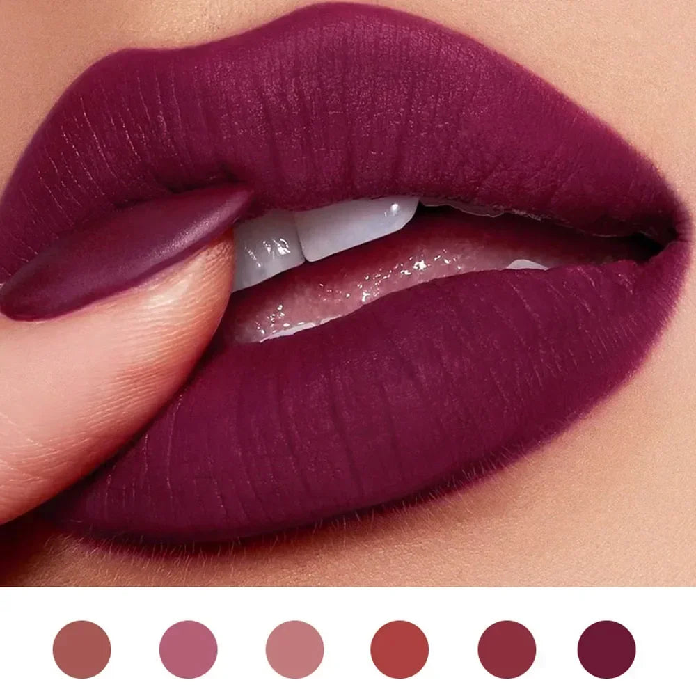 YIYUEQIANLI Nude Velvet Matte Lipstick - LIPOXI