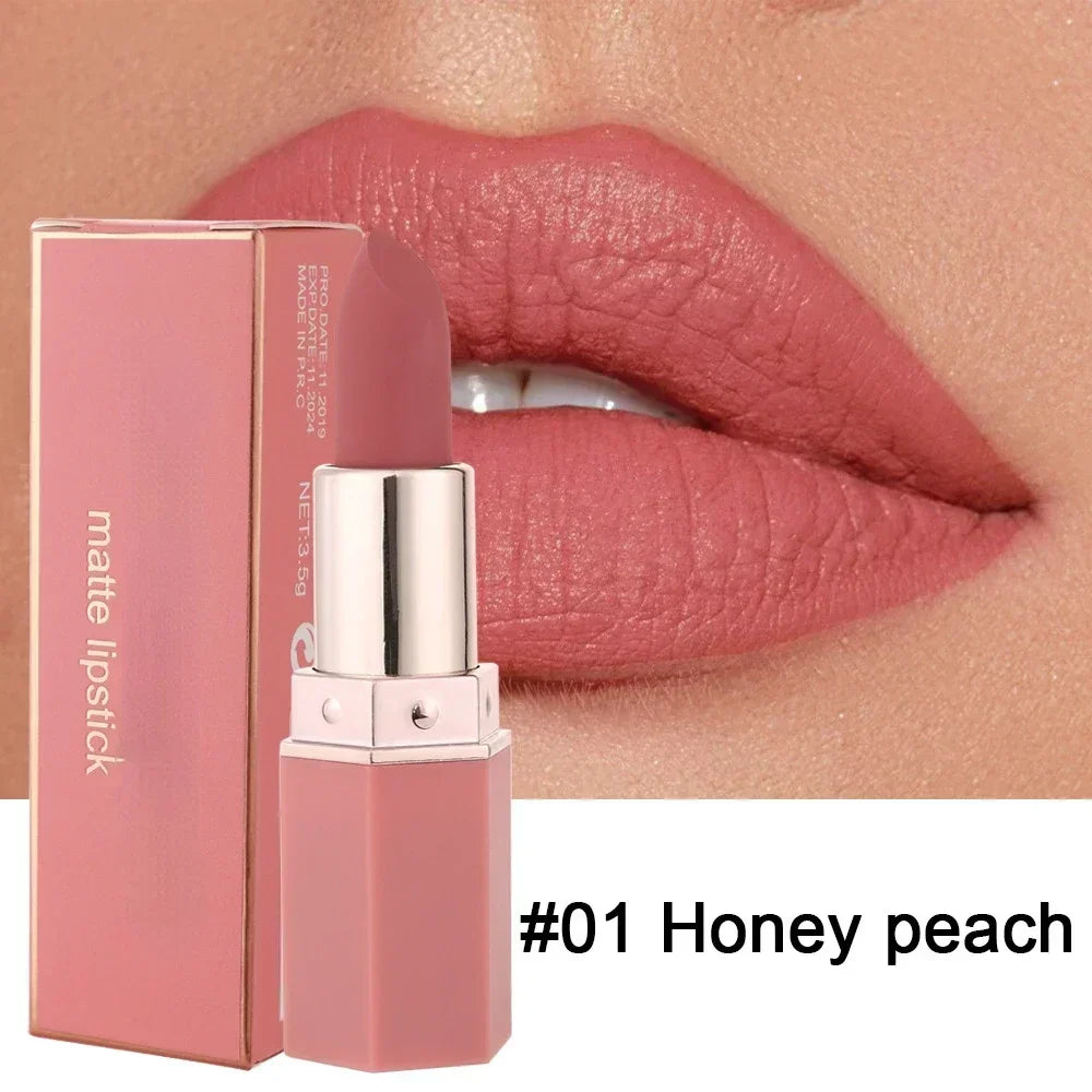 YIYUEQIANLI Nude Velvet Matte Lipstick - LIPOXI