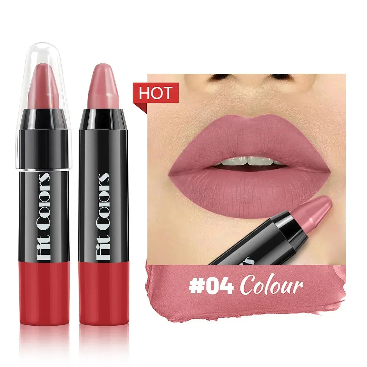 YIYUEQIANLI Nude Velvet Matte Lipstick - LIPOXI