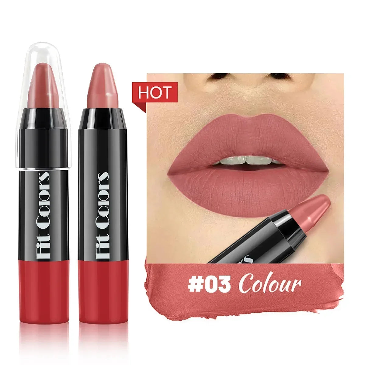 YIYUEQIANLI Nude Velvet Matte Lipstick - LIPOXI