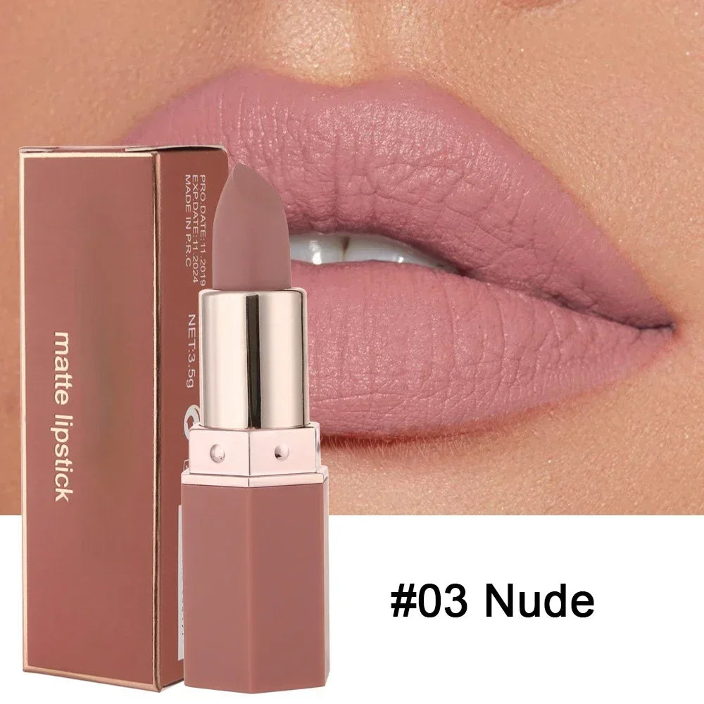 YIYUEQIANLI Nude Velvet Matte Lipstick - LIPOXI