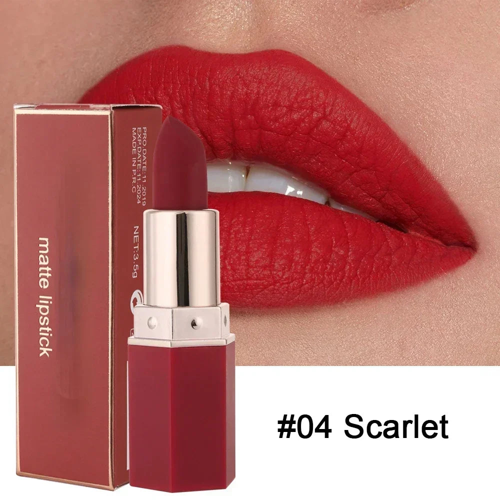 YIYUEQIANLI Nude Velvet Matte Lipstick - LIPOXI