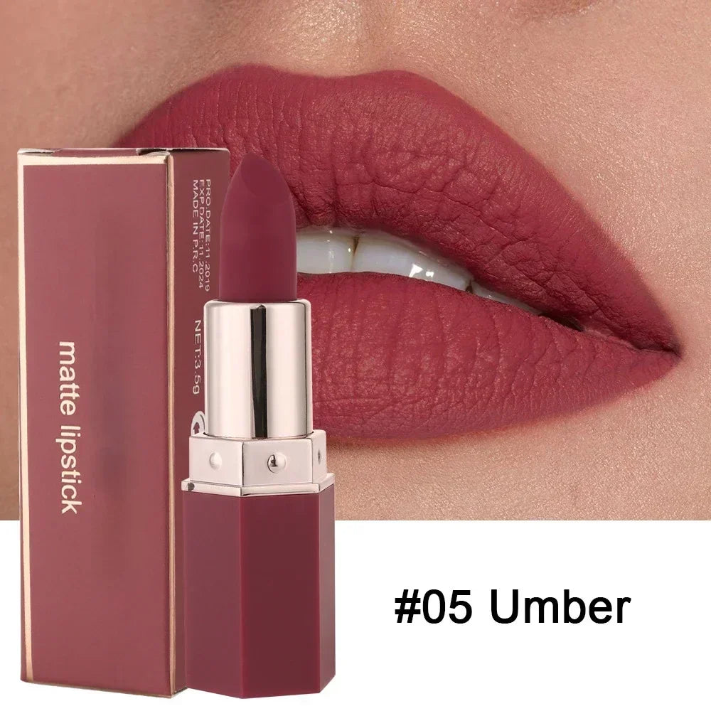 YIYUEQIANLI Nude Velvet Matte Lipstick - LIPOXI