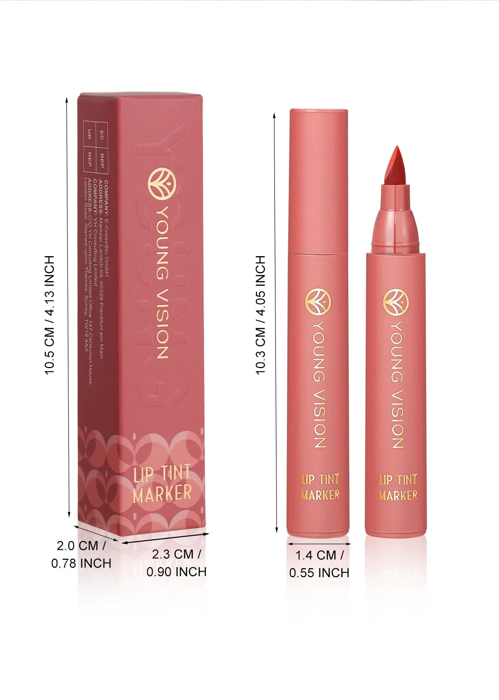 YOUNG VISION Lip Tint Marker Liquid Lipstick 2-in-1 - LIPOXI